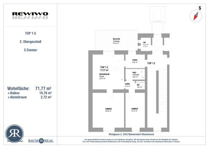 Terrassenwohnung in 2452 Mannersdorf am Leithagebirge, Mannersdorf am Leithagebirge