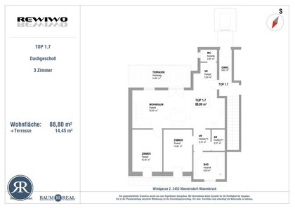 Terrassenwohnung in 2452 Mannersdorf am Leithagebirge, Mannersdorf am Leithagebirge