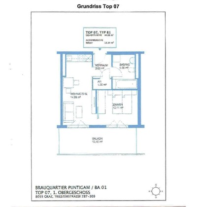 Terrassenwohnung in 8055 Graz