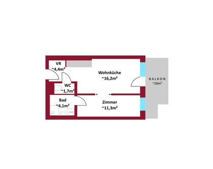 Terrassenwohnung in 1220 Wien