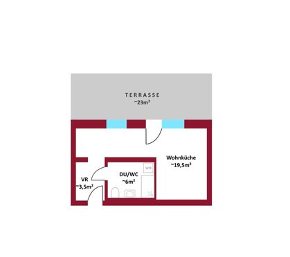 Terrassenwohnung in 1220 Wien