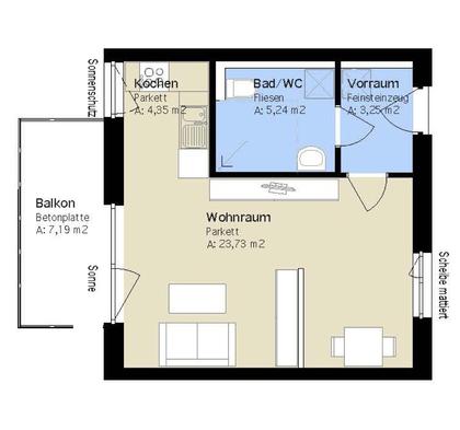 Terrassenwohnung in 8053 Graz