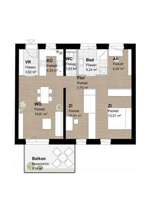 Terrassenwohnung in 8054 Graz