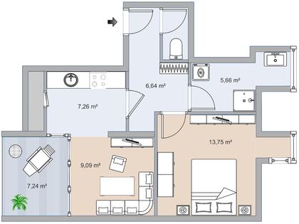 Terrassenwohnung in 8020 Graz