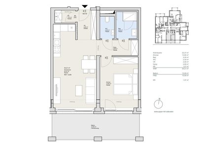 Terrassenwohnung in 1190 Wien, Wien Krottenbachstraße