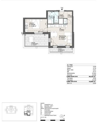 Terrassenwohnung in 1220 Wien