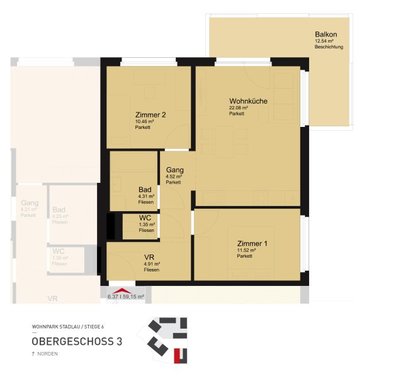 Terrassenwohnung in 1220 Wien