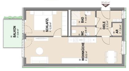 Terrassenwohnung in 8020 Graz