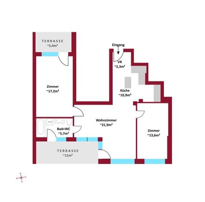 Terrassenwohnung in 1100 Wien