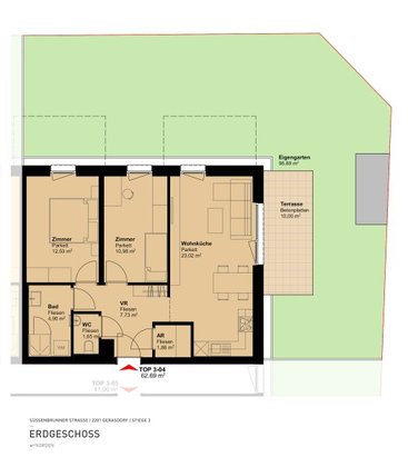Terrassenwohnung in 2201 Gerasdorf bei Wien